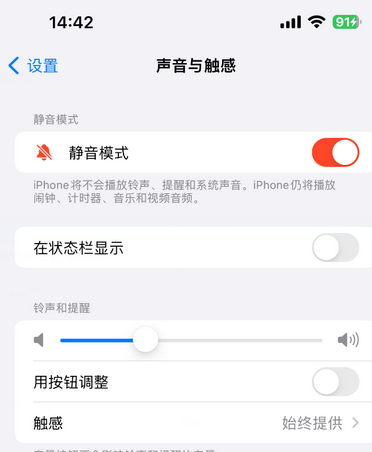 安化苹果15Pro维修网点分享iPhone15Pro系列机型中隐藏静音图标 